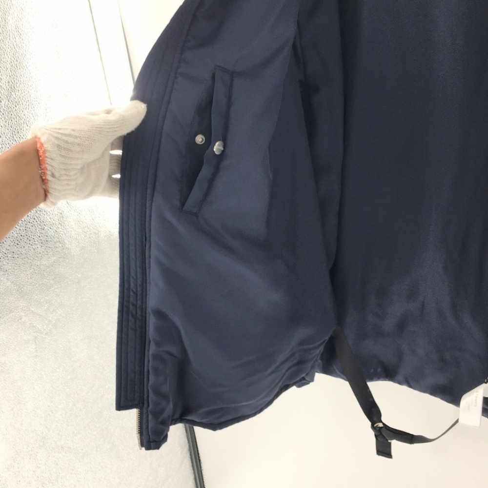 Stampd Mens Bomber Jacket Full Zip Hidden Pockets Blue Interior Straps Sz XXL - Picture 11 of 16